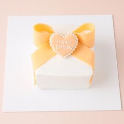 【店頭受取】☆Custom Cake Maker☆カスタマイズケーキ｜四角形｜リボン 4号