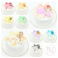 【店頭受取】フリルセミオーダーケーキ✧ 4号《選べる9色｜リボン付き｜写真ケーキ｜プリントケーキ｜お好きな写真やメッセージで♪》