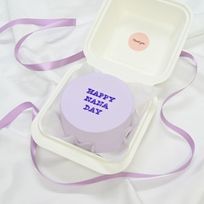 【店頭受取】【ランチボックス】お好きなメッセージとカラーでお作りするランチボックスケーキ♪