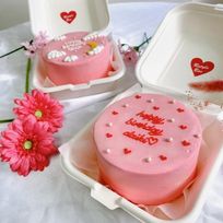 【店頭受取】【ランチボックス】パール♡プチハートデザインケーキ♪