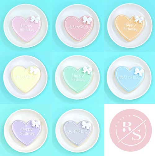 【店頭受取】リボン付き！ハート型プレートクッキー♪