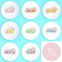 【店頭受取】ねこ耳うちわ文字クッキー✧《選べる8色｜猫耳｜お好きな名前やメッセージ♪》