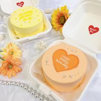 【店頭受取】【ランチボックス】BIGハートデザインケーキ♪