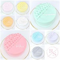 【店頭受取】ケーブルニットセンイルケーキ♪ 4号《選べる9色｜韓国｜誕生日｜お好きなメッセージ✧》