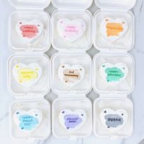 【店頭受取】【ランチボックス】ペイントハートケーキ♪