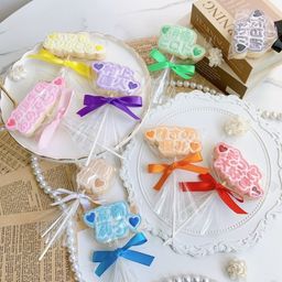 【店頭受取】うちわ文字ロリポップアイシングクッキー《選べる9色｜お好きな名前やメッセージ｜推し活におすすめ♪》