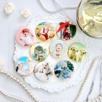 【店頭受取】＼ 個包装でお届け‼︎／丸型プリントクッキー 1枚《アイシングクッキー｜お好きなお写真をプリントします✧》