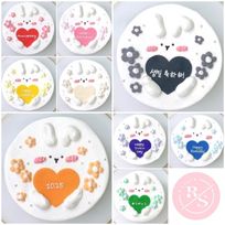 【店頭受取】うさちゃんセンイルケーキ 4号《選べる9色｜韓国｜誕生日｜お好きなメッセージ❤︎》