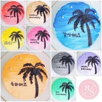 【店頭受取】◯南国デザインセンイルケーキ 4号《選べる9色｜韓国｜誕生日｜お好きなメッセージ✧》