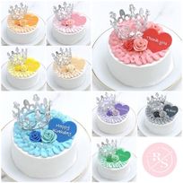 【店頭受取】◯ティアラ付き✧センイルケーキ 4号《選べる9色｜韓国｜誕生日｜お好きなメッセージ✧》