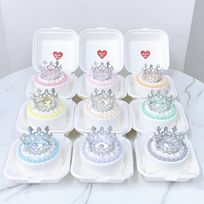 【店頭受取】【ランチボックス】◯ティアラ付きケーキ♪