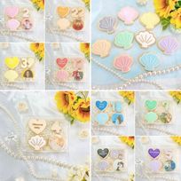 【店頭受取】◯貝殻＆プリントクッキーBOX《ミニプリントクッキー＋数字（2桁まで）＋ハートプレート（お好きなメッセージ）＋貝殻のアイシングクッキー✧₊⁎（9色から選べる）》
