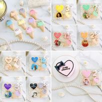 【店頭受取】◯アイス＆プリントクッキーBOX《ミニプリントクッキー＋数字（2桁まで）＋ハートプレート（お好きなメッセージ）＋アイスのアイシングクッキー✧₊⁎（9色から選べる）》
