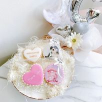 【店頭受取】◯アイシングクッキー2枚セット୨୧《プリントクッキー＋ハートプレートクッキーのセット商品です✧》