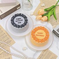 【店頭受取】◻︎ロゼットセンイルケーキ✧ 3号《選べる9色｜韓国｜誕生日｜お好きなメッセージ✧》