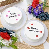 【店頭受取】◻︎リップ散りばめセンイルケーキ✧ 3号《選べる9色｜韓国｜誕生日｜お好きなメッセージ✧》