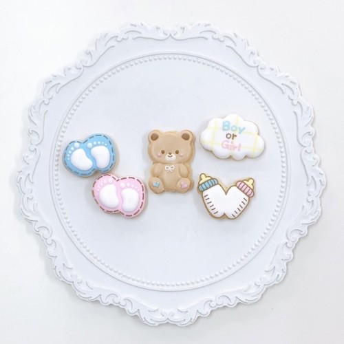 【店頭受取】クマちゃんのジェンダーリビールアイシングクッキーセット