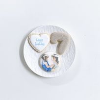 【店頭受取】◻︎くすみカラープリントクッキーセット【選べる9色｜アイシングクッキー｜お好きな数字とお写真で♪】