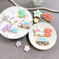 【店頭受取】◻︎乗り物アイシングクッキーセット【消防車／パトカー／救急車】