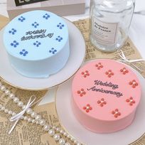 【店頭受取】◻︎スタッズセンイルケーキ 3号《選べる9色｜韓国｜誕生日｜お好きなメッセージ✧》