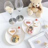 【店頭受取】◻︎ケーキモチーフプリントクッキーセット【選べる9色｜アイシングクッキー｜お好きな数字とお写真で♪】