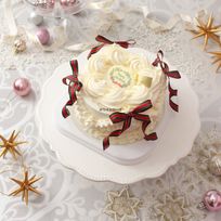クリスマスリボンケーキ  イチゴのケーキ クリスマス2025