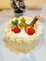 3号 低糖質・グルテンフリーのいちごのクリスマスケーキ  クリスマス2025