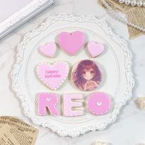 ◻︎パーティーアイシングクッキーセット No.2 ＼これひとつで誕生日・記念日から推し活まで♪／《全9色｜お好きなアルファベットや数字｜プリントクッキー｜オリジナルメッセージ可》アルファベットまたは数字：1枚