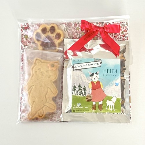 クッキーが選べる犬猫おやつとコーヒーのセット