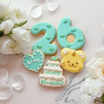 トラアイシングクッキー付き誕生日 5枚セット