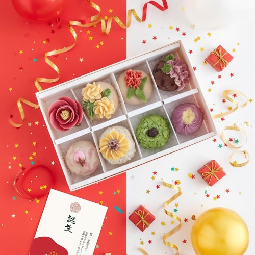 【うめとおはぎ/誕生日カード付】hanaemu-はなえむ-おはぎ8個＜卵不使用無添加＞