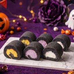 ハロウィンミニロール お菓子 ロールケーキタワー 6個セット ハロウィン 2026