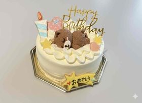 lovelyベアー 純生苺ショート 選べるアイシングクッキーケーキ 4号 選んで楽しい！！  ギフトに最適