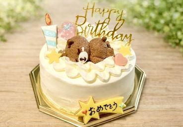 lovelyベアー 純生苺ショート 選べるアイシングクッキーケーキ 4号 選んで楽しい！！  ギフトに最適 バレンタイン2026