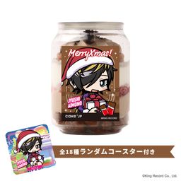 【ヒプノシスマイク-Division Rap Battle-】四十物十四 コースター付きクリスマスケーキ缶（ダブルチョコレート味）