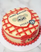 【愛犬向け】オーダーメイド似顔絵ケーキ_デザイン006