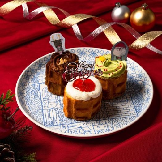 3種のミニクリスマスケーキ【1～3人のご家庭におすすめサイズ！】