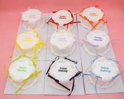 【店舗受取】【選べる9色】12㎝ 推し活 リボンケーキ