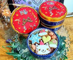 【店舗受取】クリスマスクッキー丸缶 クリスマス 2024