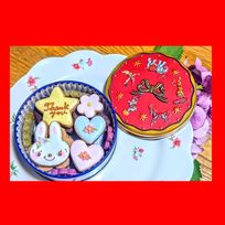 【店舗受取】うさぎTHANK YOUクッキー缶・