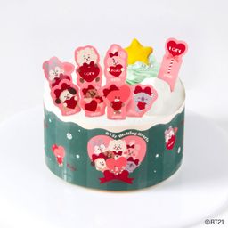 『BT21』クリスマスカード付きギミックケーキ