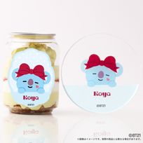 『BT21』KOYA アクリルコースター付きケーキ缶（ピスタチオ味）