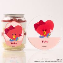 『BT21』TATA アクリルコースター付きケーキ缶（ショートケーキ味）