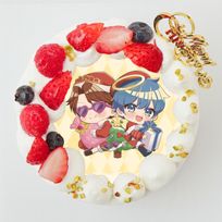 『あかさかの箱』クリスマス丸型4号 写真ケーキ