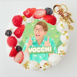 『ボンボンTV』よっち クリスマス丸型4号 写真ケーキ