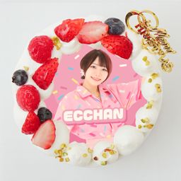 『ボンボンTV』えっちゃん クリスマス丸型4号 写真ケーキ