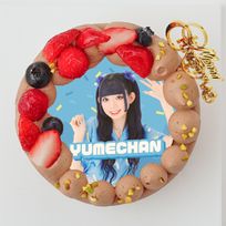 『ボンボンTV』ゆめちゃん クリスマスチョコ丸型4号 写真ケーキ