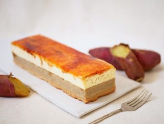 芋ようかんブリュレ ~チーズケーキ仕立て~