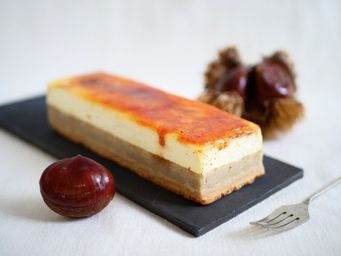 栗きんとんブリュレ ~チーズケーキ仕立て~