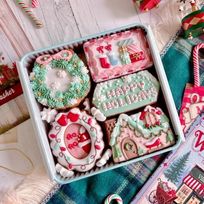 SANTA VILLAGE アイシングクッキー缶 クリスマス2025